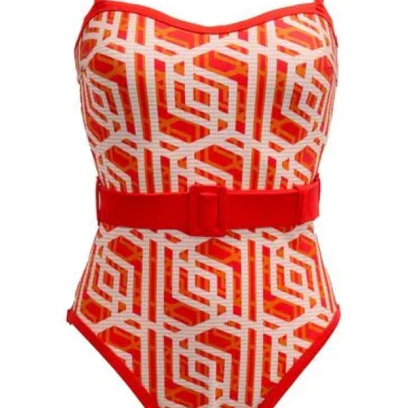 ☀️SUMMER SALE!☀️ POUR MOI CASABLANCA BELTED CONTROL SWIMSUIT - BNWT - SIZE 14US - Picture 3 of 4